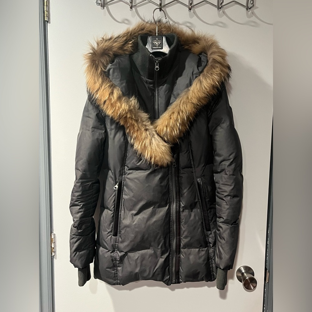 Mackage ADALI down coat with natural fur